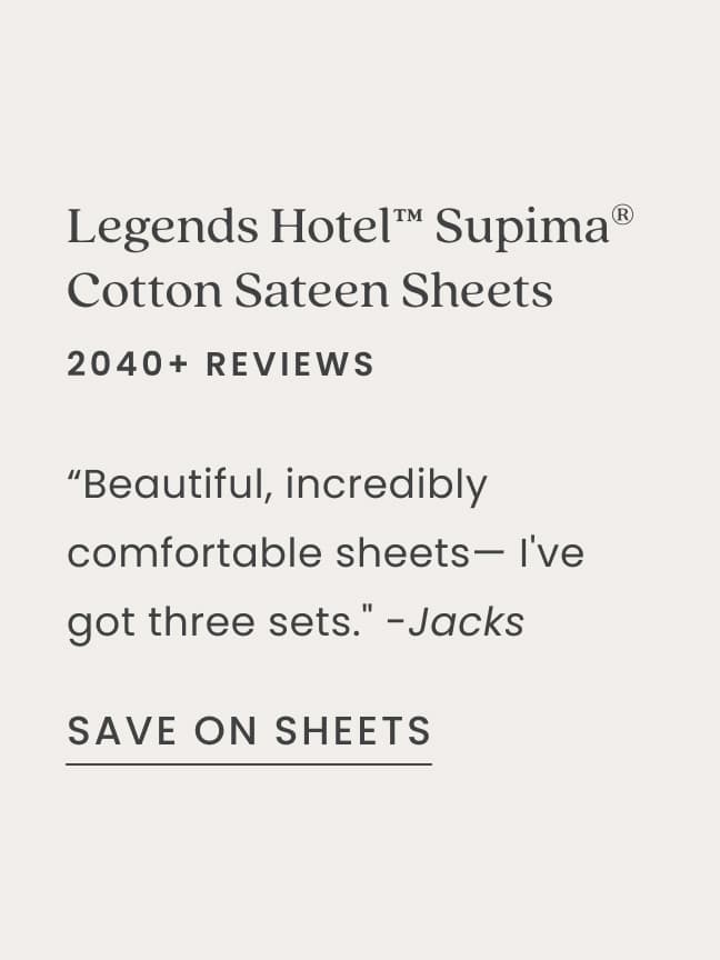 Save on Sheets
