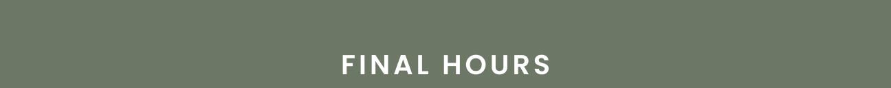 Final Hours 50% Off Select Spring Bedding