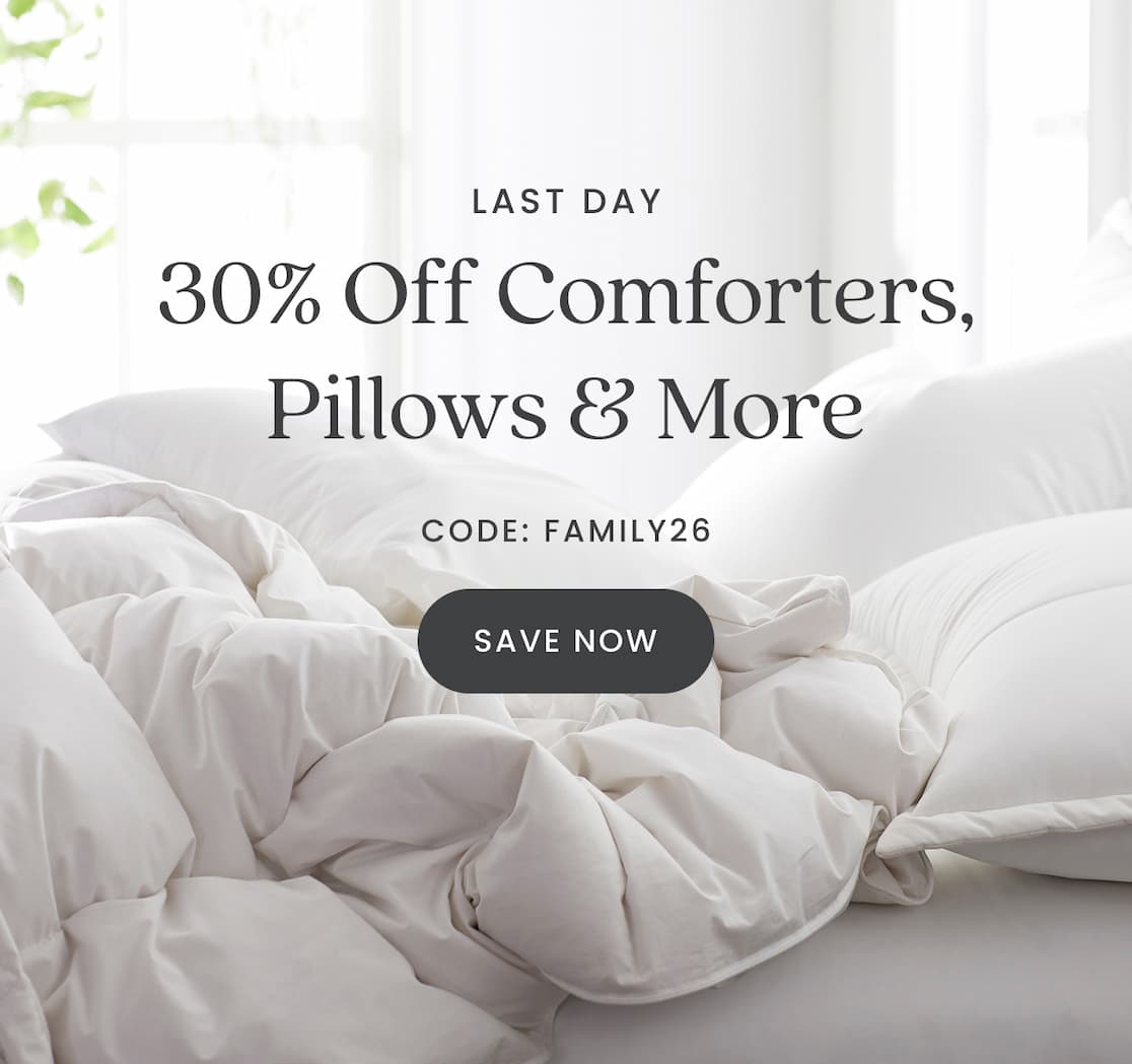Friends & Family: 30% Off Bedding Essentials