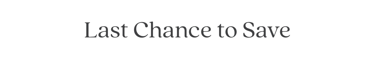 Last Chance to Save