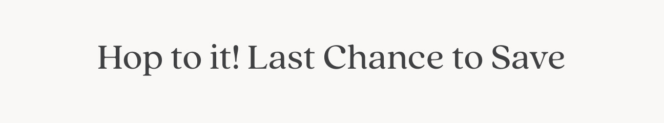 Last Chance to Save