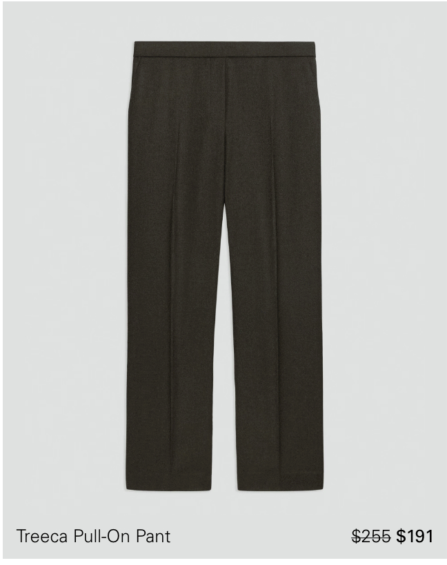 Treeca Pull-On Pant in Sleek Flannel