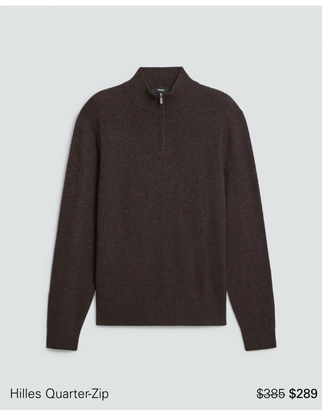 Hilles Quarter-Zip Sweater in Cashmere