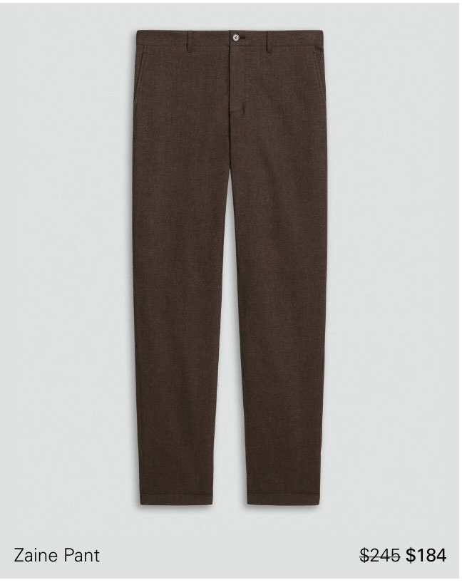Zaine Pant in Mercer Twill