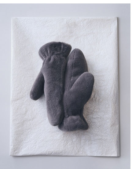 Mittens in Faux Fur