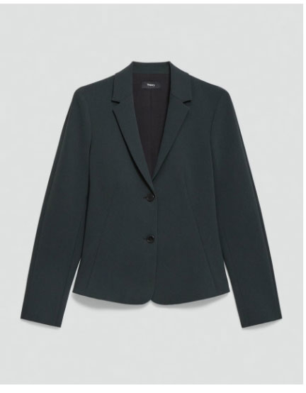 Fitted Blazer in Admiral Crepe