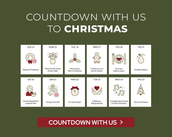 Countdown with us to Christmas