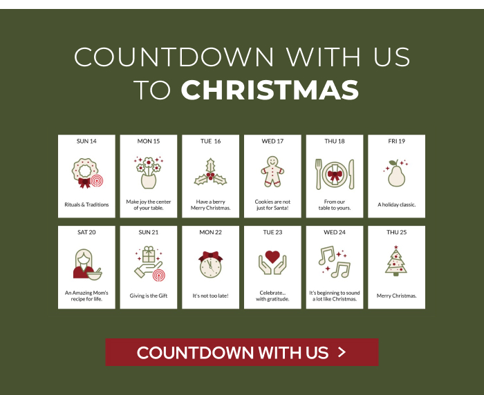 Countdown with us to Christmas