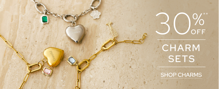 Charm Sets 30% Off**