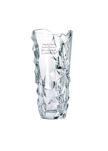 Etched Nachtmann Sculpture Vase