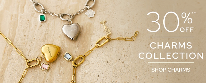 Charm Collection 30% Off**