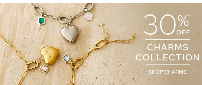 Charm Collection 30% Off**