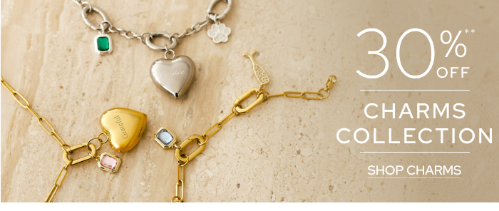 Charm Collection 30% Off**