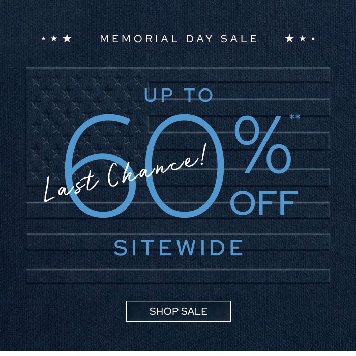Final Day For 60% Off Savings