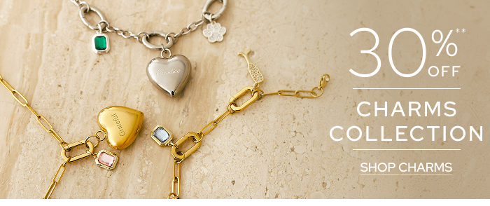 Charm Collection 30% Off**