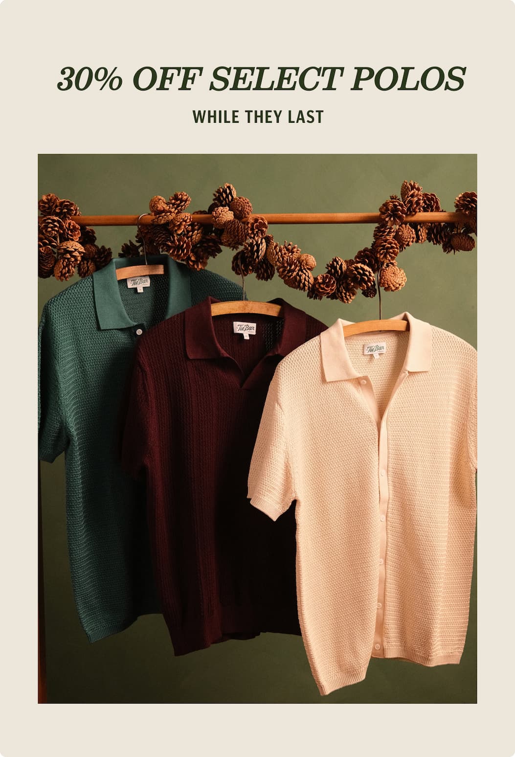  30% Off Select Polos — While They Last