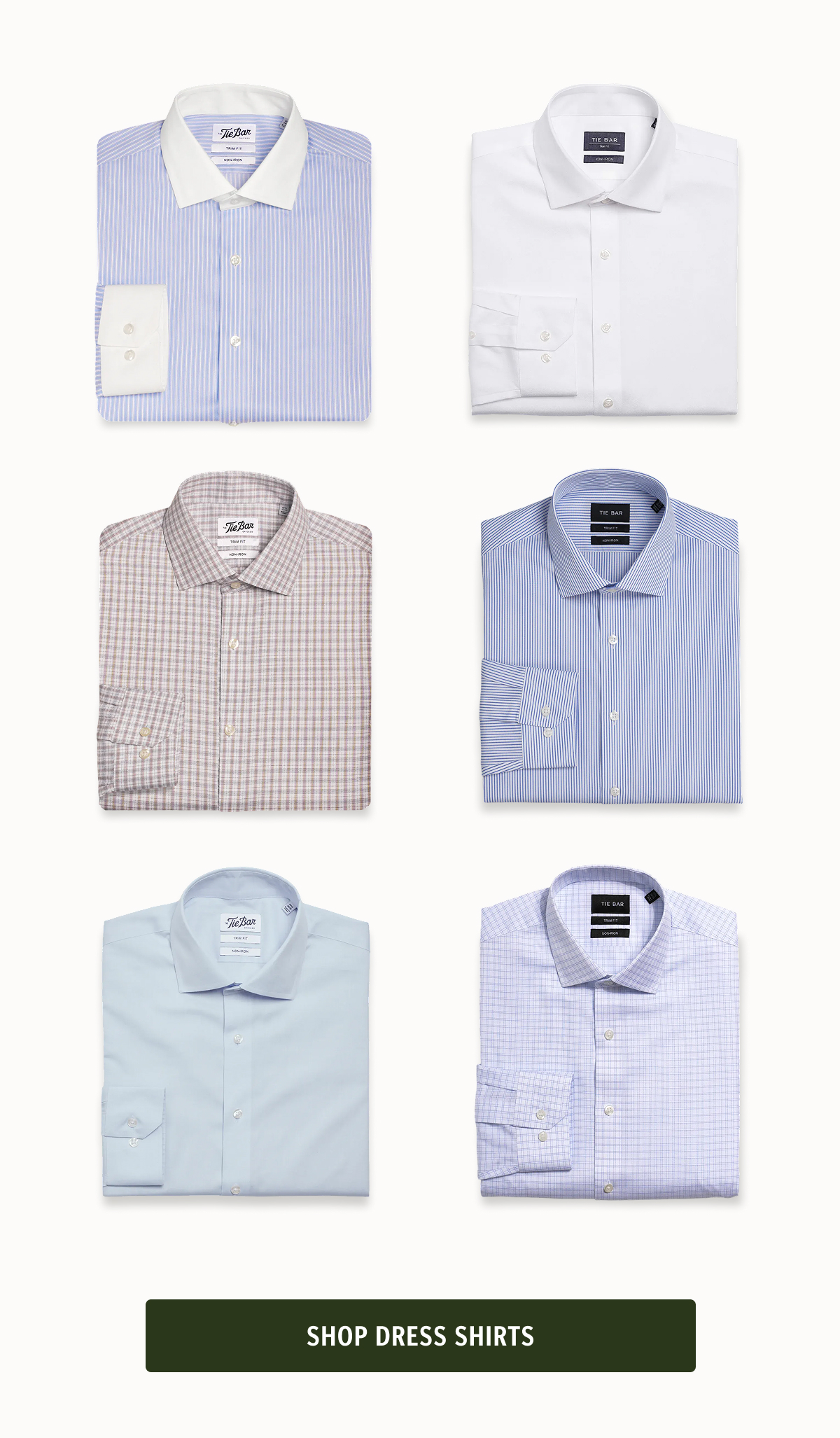 The Dress Shirt That Does It All  Every wardrobe needs a foundation, and our Signature Dress Shirts are just that. Made with 100% cotton, they come in a variety of fabrics—Pinpoint, Textured Solid, Herringbone, and Oxford—to fit your every mood and occasion. Whether you’re heading to the office, a formal event, or a casual night out, these shirts are built to keep you looking sharp and feeling comfortable.  