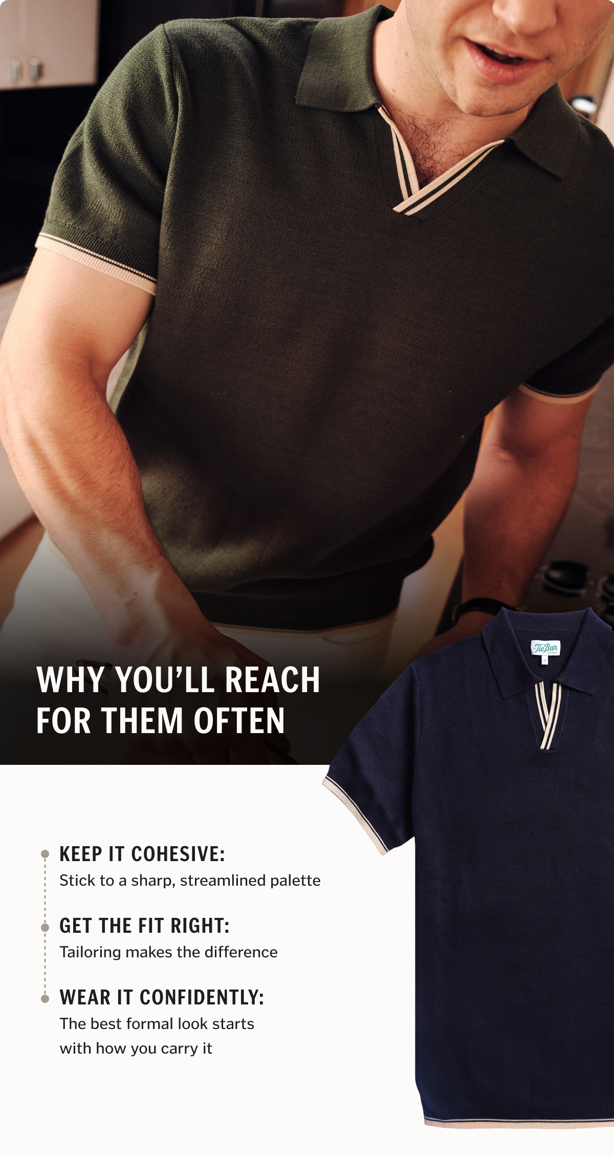 Why you’ll reach for them often: • Jacquard and patterned knits with added depth • Soft, breathable cotton for all day comfort • Structured collars and tailored fits that keep their shape