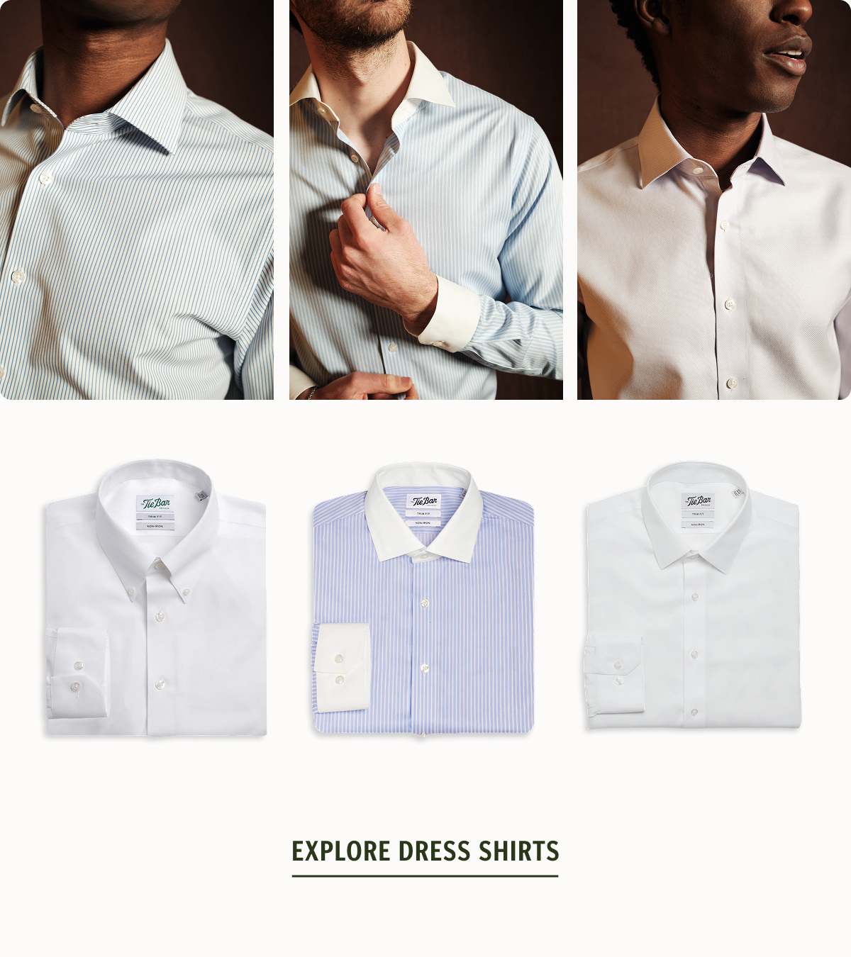 One promotion solves your whole week. Explore Dress Shirts.