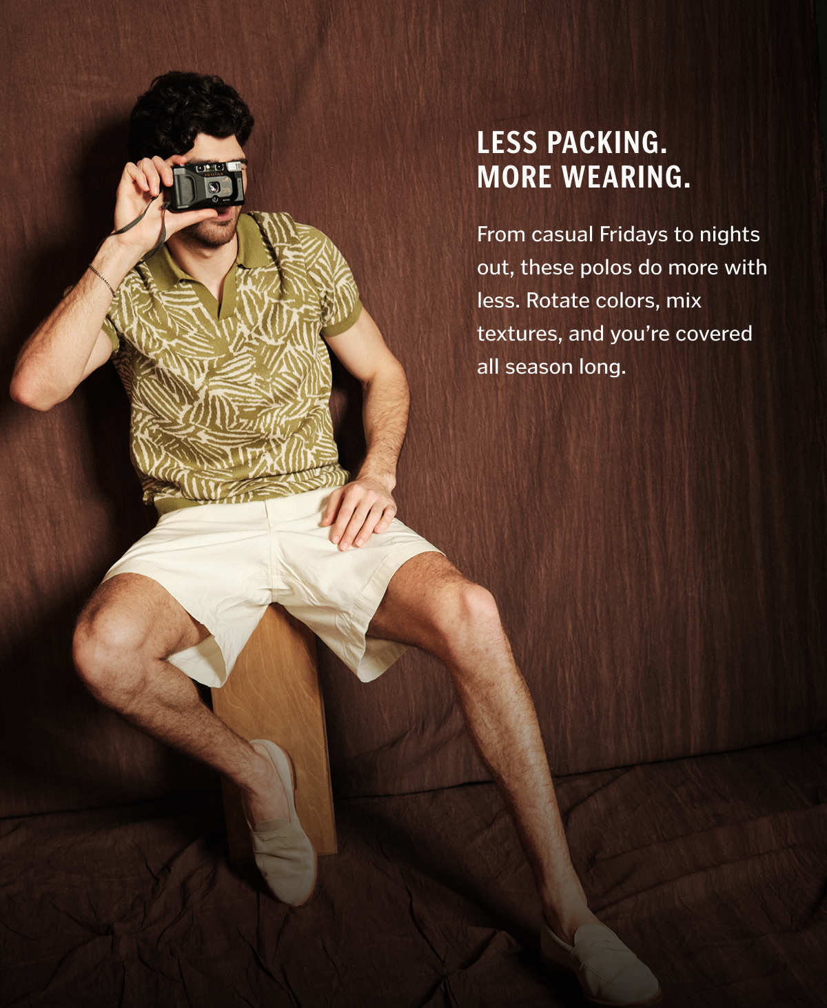 Less Packing. More Wearing. From casual Fridays to nights out, these polos do more with less. Rotate colors, mix textures, and you're covered all season long. 