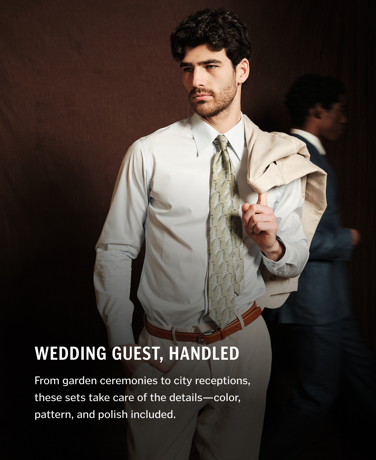 Wedding Guest, Handled. From garden ceremonies to city receptions, these sets take care of the details—color, pattern, and polish included.