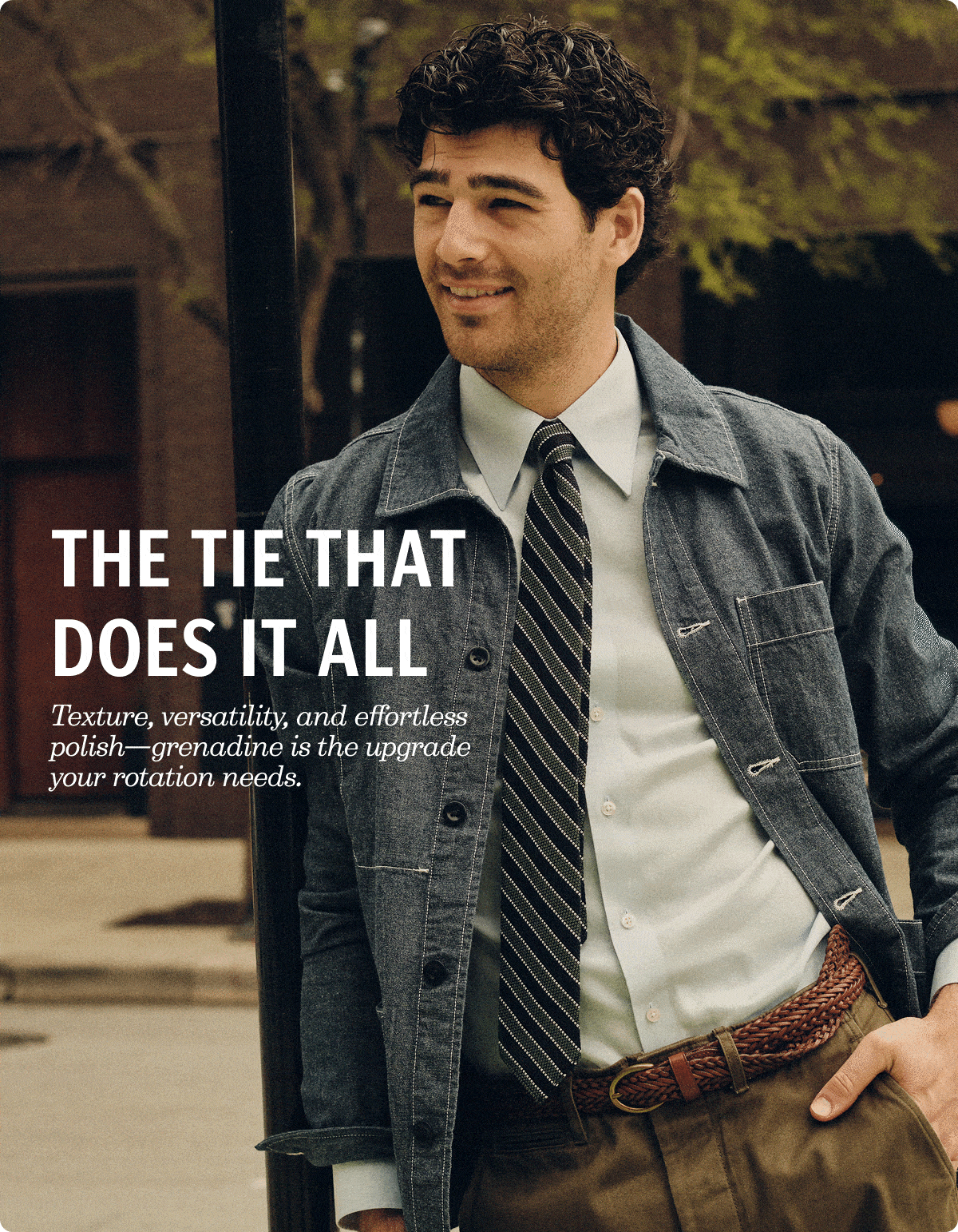 The Tie That Does It All. Texture, versatility, and effortless polish—grenadine is the upgrade your rotation needs. 