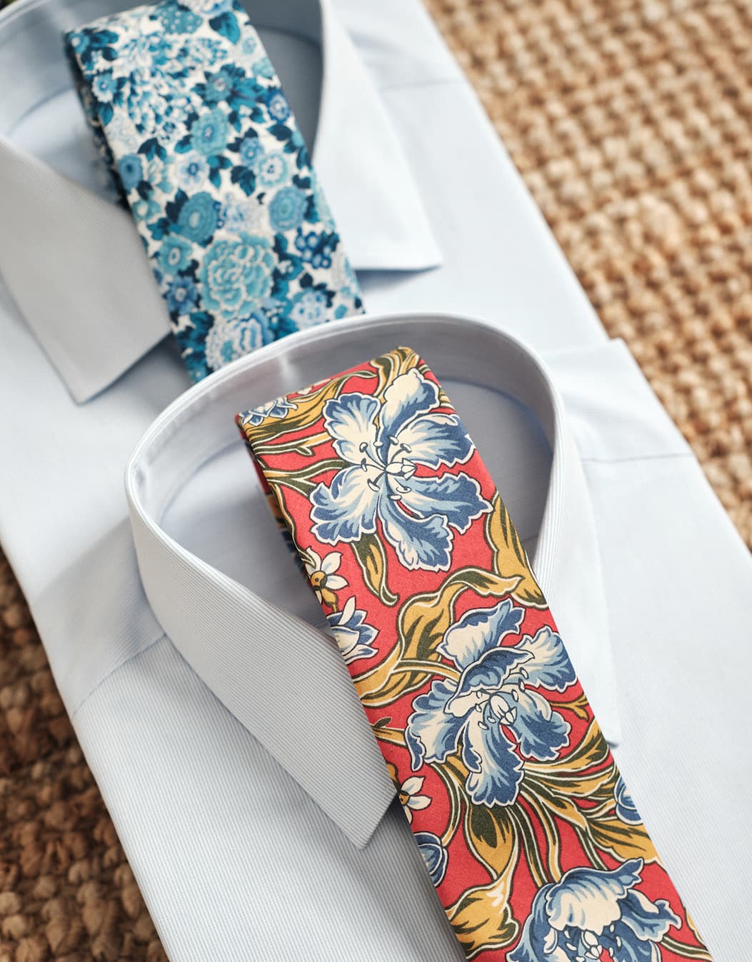 New Liberty Fabrics just landed. Handmade floral ties + pocket squares in limited-edition prints. 