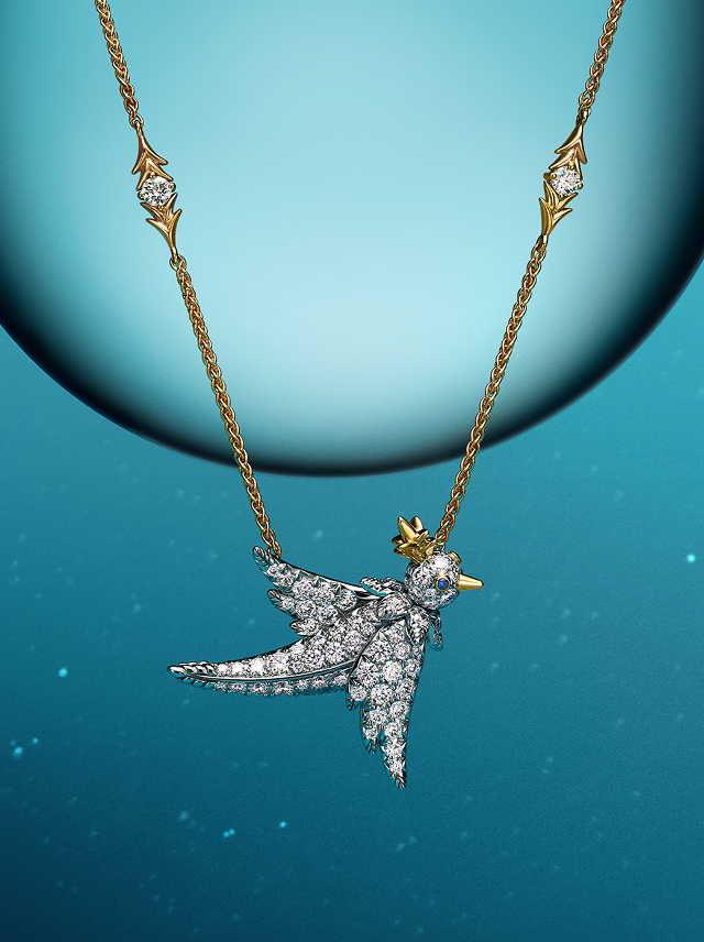 Bird On A Rock Necklace