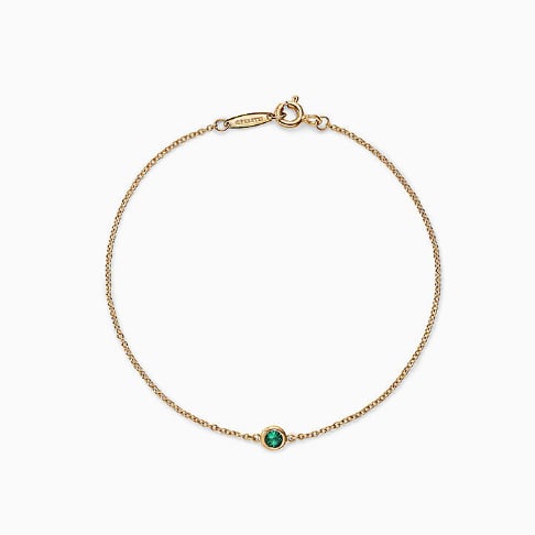 Elsa Peretti® Color by the Yard Emerald Bracelet in Yellow Gold