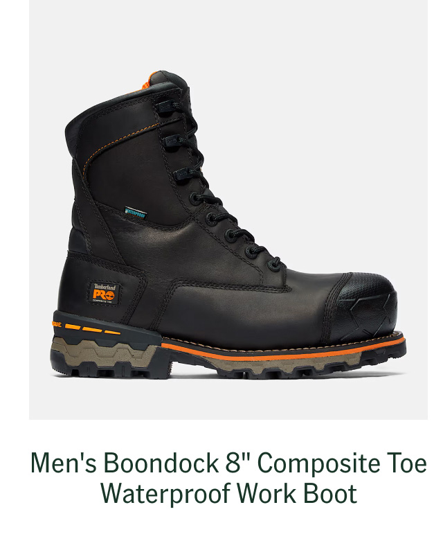 Men's Boondock 8" Composite Toe Waterproof Work Boot
