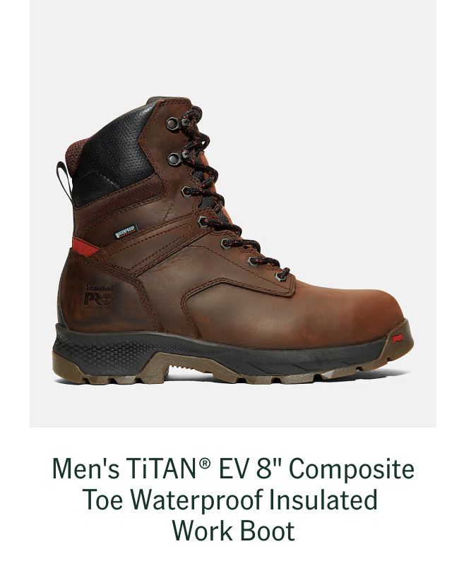 Men's TiTAN EV 8" Composite Toe Waterproof Insulated Work Boot