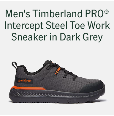 Men's Timberland PRO® Intercept Steel Toe Work Sneaker in Dark Grey