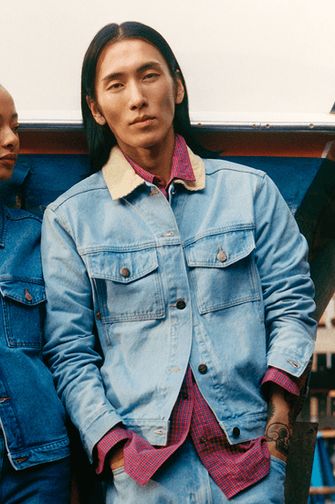 Corduroy Collared Denim Jacket