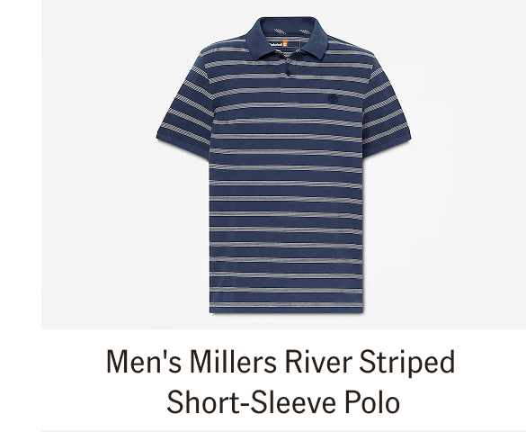 Men's Millers River Striped Short-Sleeve Polo