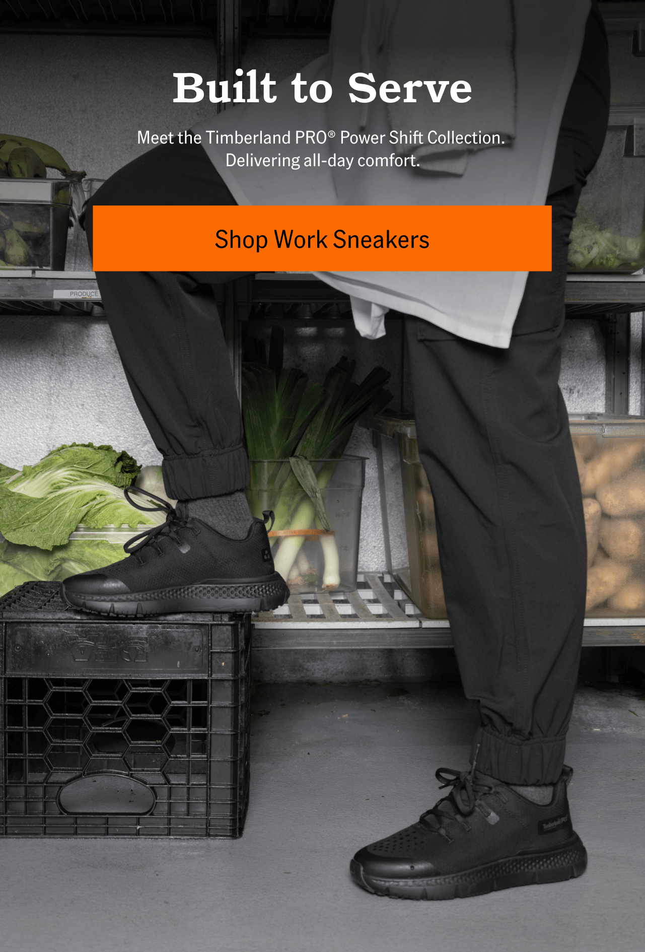 Built to Serve. Shop Work Sneakers.