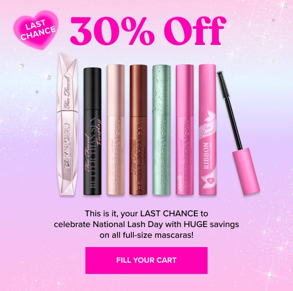 30% Off Full Size Mascaras