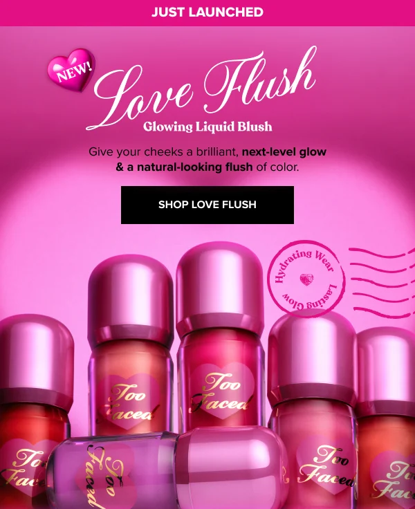 New! Love Flush Glowing Liquid Blush