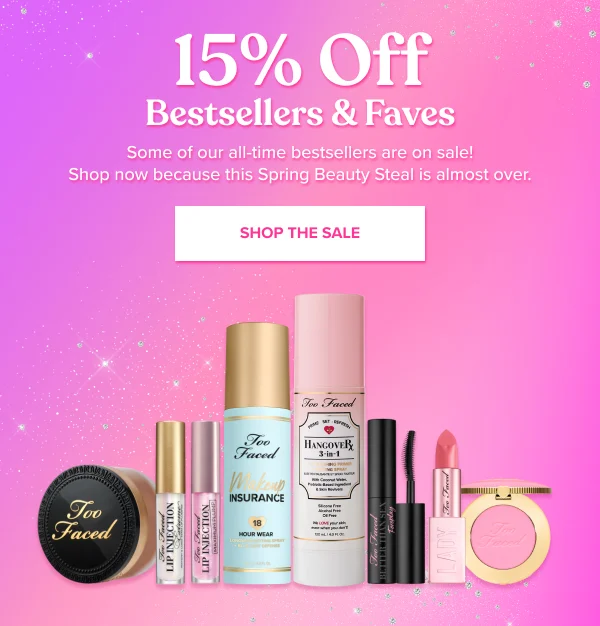 15% off Bestsellers & Faves