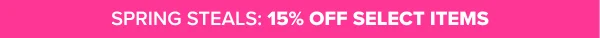 15% off Bestsellers & Faves