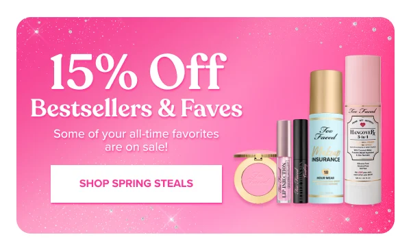 15% Off Bestsellers & Faves