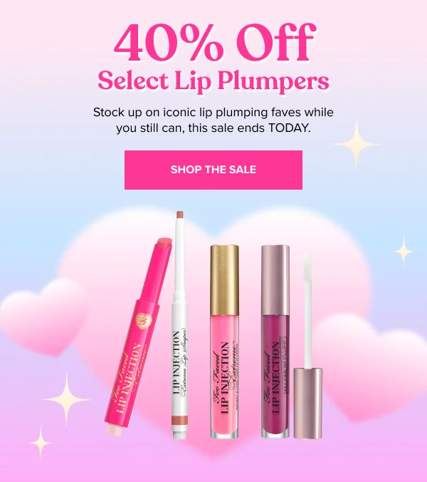 40% Off Select Lip Plumpers