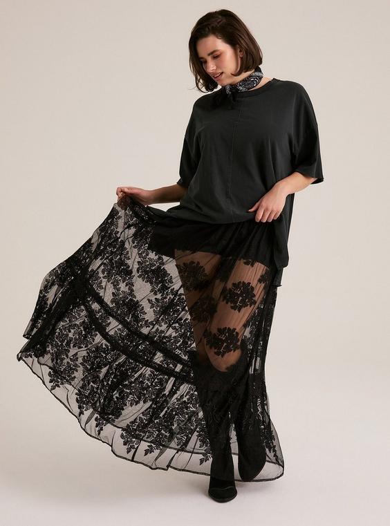 Festi Lace Maxi Skirt