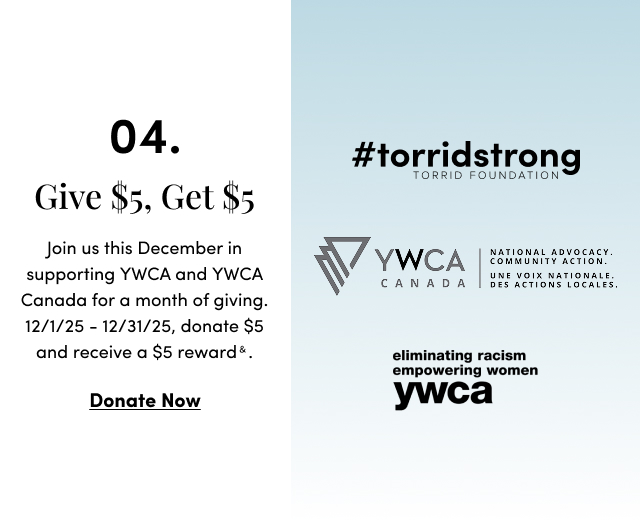 04. Give $5, Get $5 | Join us this December in supporting YWCA and YWCA Canada for a month of giving. 12/1/25 - 12/31/25, donate $5 and receive a $5 reward﹠.| Donate Now > 