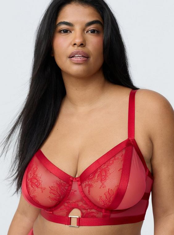 Mob Wife Strappy Underwire Lace Bra