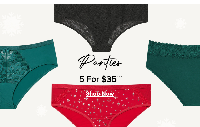 5 For $35USD Panties*