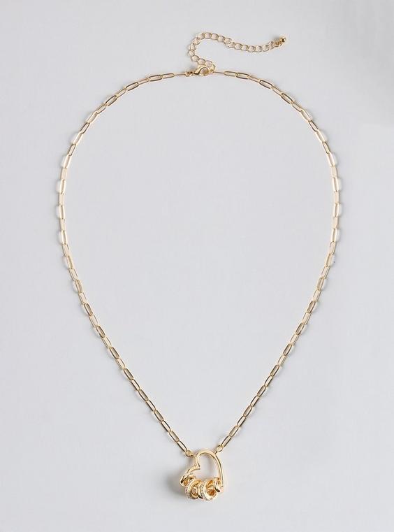Heart Carabiner Necklace
