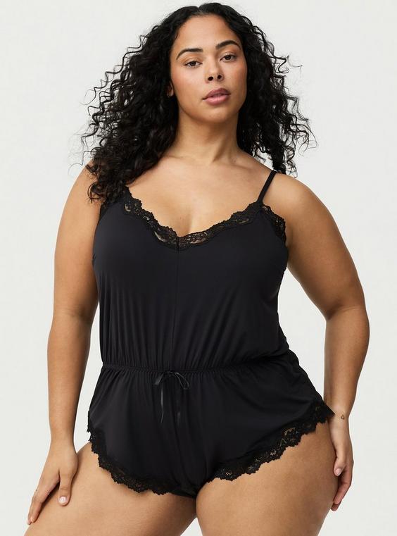 Micro Deep V-Neck Romper