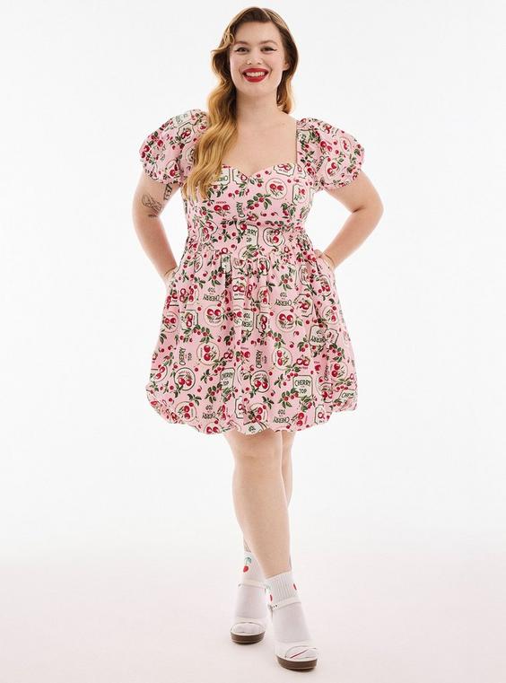 Retro Chic Bubble Mini Dress