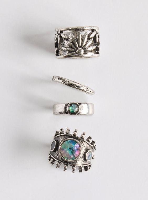 Antique Floral Ring Set