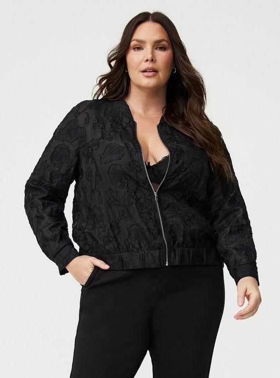 Jacquard Bomber Jacket